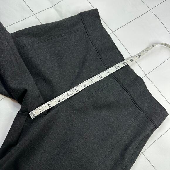 Spanx Pants Womens Medium Gray Perfect Fit Ponte Slim Straight Pull On Smoothing - Picture 9 of 12